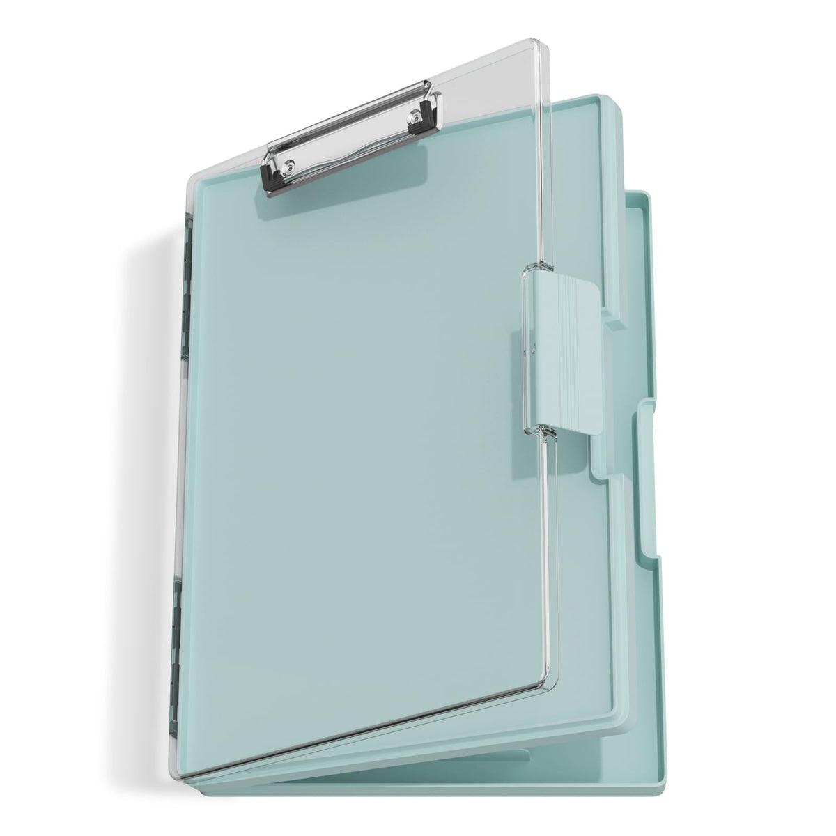 Hongri Clipboard with Storage, Green 8.5 x 11 Folder Nursing Side Opening, Heavy Duty with Dual Compartment, Smooth Writing for Teachers, Classroom, Size 13.3 x 9.4 x 1.5 in, Office & School Supplies