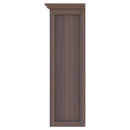 OSCHF Cube Shelf Bookcase with Base - Wooden 3 Tiers Floor Standing Low Storage Cabinet for Home and Office, 9-Cube Lattice Bookshelf, Walnut