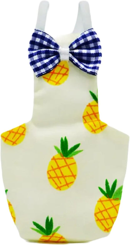 Bird Flight Suit Diapers for Monk Parakeets, Cockatiels - Parrot Clothes, Training Nappy Suit Liners (Small, Yellow-C)