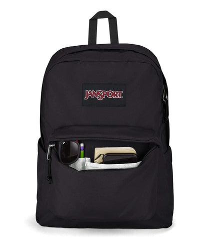 JanSport SuperBreak Plus Backpack with Padded 15-inch Laptop Sleeve and Integrated Bottle Pocket - Spacious and Durable Daypack for Work and Travel - Black