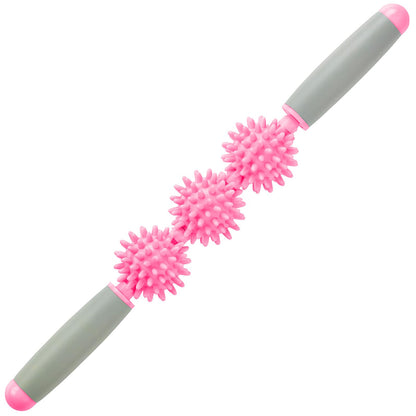 Coolife Fascia Muscle Roller - Cellulite Massager - Fascia Roller for Cellulite and Sore Muscles - Neck, Leg, Back, Body Deep Tissue Massage Stick Tools - 3 Balls Size Version