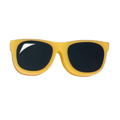 Chunky Sunglasses Shelf Sitter, Summer Tier Tray Decor, Beach Tiered Tray Decor, Wood Sunglasses Ornament, Summer Table Decorations (Yellow)