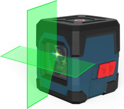 Laser Level, RockSeed Cross Line Laser with Self-Leveling, Vertical and Horizontal Line, Rotatable 360 Degree, Carrying Pouch, Battery Included(Green)