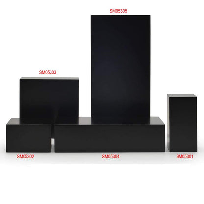 Oirlv Solid Wood Minimalism Style Jewelry Display Stand Showcase Jewelry Organizer Black Square Holder (SM05304)