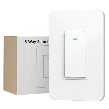 Nexete Smart Wi-Fi Double Light Switch, 2 in1 Single Pole Switch Compatible with Alexa Google Assistant & IFTTT,Remote Control, Timing Function No Hub Required (1-Pack Double)
