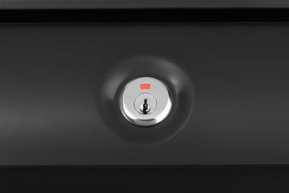 Architectural Mailboxes Aspen™ Locking, Vertical Wall-Mounted Mailbox for Outside, Modern Metal Galvanized Steel Small Mail Box with Lock and Key Drop Box, Black (Pack of 4)