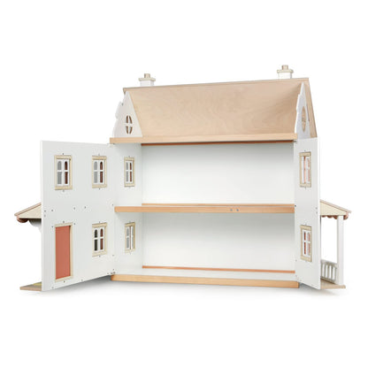 Tender Leaf Toys - Humming Bird House - 3 Story Large Wooden Colonial Style Doll House - Encourages Role-Play and Story Invention in Boys and Girls - Age 3+