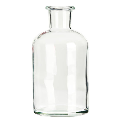 Farmlyn Creek Narrow Jar Vases - 2.8 in x 5 in, 7.5 oz, 6 Pack, Clear Glass - Apothecary-Style Jars & Glass Bottle Vases for Propagation & Mini Decorative Bottles