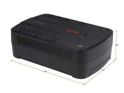 APC Back-UPS 550VA / 330W Battery Backup & Surge Protector, 8 Outlets, RJ45 Ethernet Protection, BE550G Uninterruptible Power Supply for Computers, Wireless Routers, and Home Office Electronics