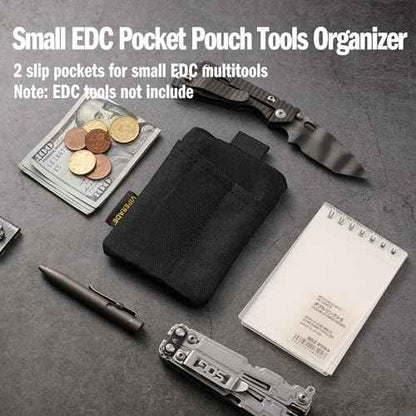 VIPERADE VE29 EDC Pouch, Pocket Organizer with 3 EDC Pocket Slots, EDC Pocket Pouch with Zipper Pocket for EDC Gears, EDC Pocket Organizer for Everyday Carry