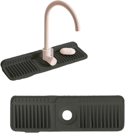 Folding Faucet Mat for Kitchen Sink Upgraded Premium Silicone Splash Guard