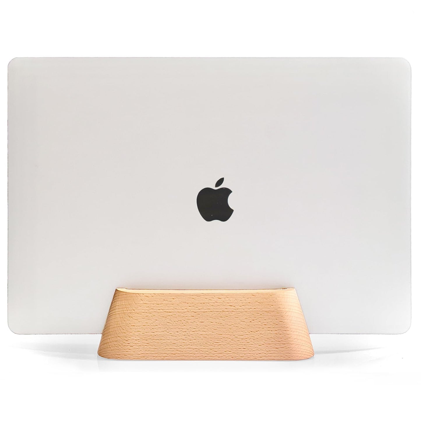 ACODE Wood Vertical Laptop Stand for Desk - Compatible With MacBook Pro Air, Surfaces - Storage Rack Slot Thickness 0.59" to 0.71" - Upright Holder