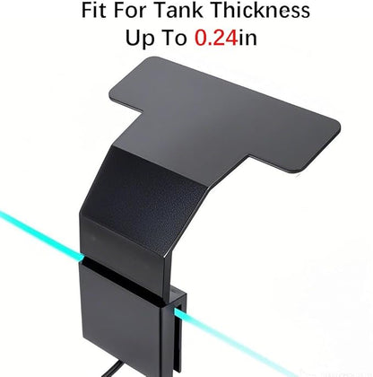 Mini Clip On Fish Tank Light 7W Small Aquarium Light for 1 to 5 Gallon Nano Tanks USB Moving Lamp with White Red Blue Green LED (Adapter NOT Included)