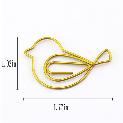 30Pcs Cute Bird Paper Clip JruiZhp Creative Decoration - Suitable for Home, School, and Office Use - Stationery Paper Clip and Binder (Design A)