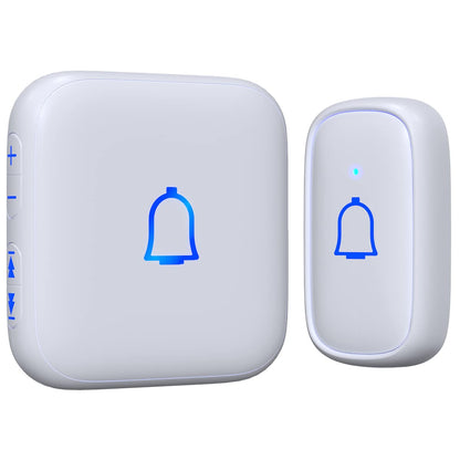 Classroom Doorbell Wireless Doorbell IP66 Waterproof 1000Ft 66 Chimes Mute Mode 115dB 7-Level Vol Loud Electric Door Bells for Home Office Classroom Kids Room Teachers & Hearing-Impaired