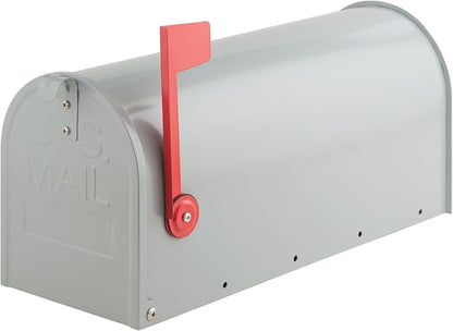 Mailboxes for Outside, Galvanized Steel Medium Metal Mailbox, 20 x 8.7 x 6.7 Inches, Grey