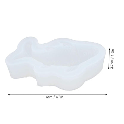 Silicone Koi Fish Mold for Chocolate, Fondant Cake, Ice Cream Making, DIY Baking Tool with Fish Shape Design