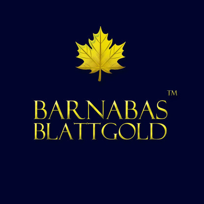 Barnabas Blattgold Variegated Gold Leaf, Color Light Blue [25 Sheets, 5.5 inch], Metal Foil Leaf for Painting, Arts and Crafts