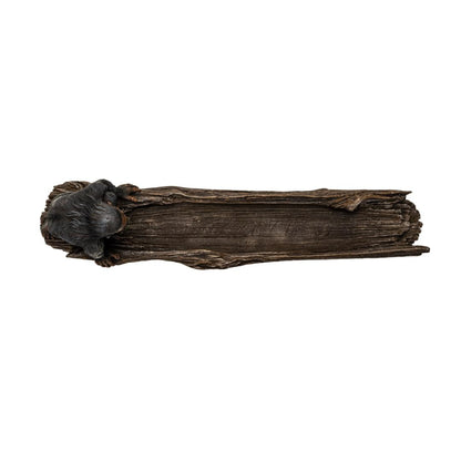 Pacific Giftware Sasquatch Bigfoot Gorilla Ape on Log Incense Stick Burner Holder for Nature Inspired Driftwood Design Aromatherapy Polyresin Home Decor 3.5" H