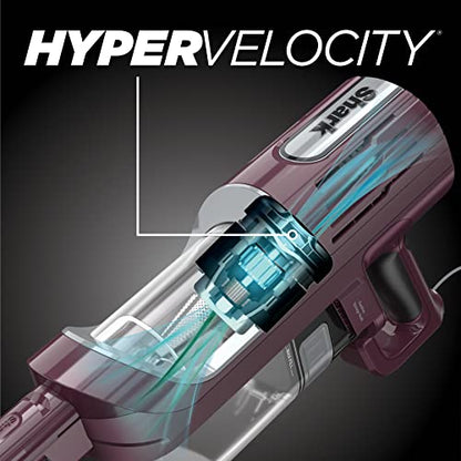 Shark HZ702 Ultralight PetPro Corded Stick Vacuum with PowerFins HairPro Odor Neutralizer Technology, Wine Purple