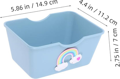 Yardwe Stylish Hamster Shower Dust Bath Small Pet Toilet Hamster Bathtub Elevated Litter Box for Gerbils Chinchillas