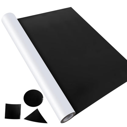 AISIMEE Blank Magnetic Sheet Roll,24”x 25’Strong Magnet Sheets Flexible Roll,30Mil Thickness Magnetic Paper Non Adhesive,White Vinyl Front-Printable-Sign Sheet Safe for Vehicles DIY Craft Projects