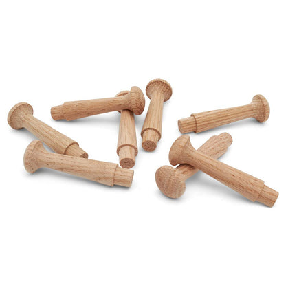 Oak Shaker Peg 2-1/2 inch, Pack of 12 Wooden Pegs for Hanging, DIY Shaker Rack and Rail, by Woodpeckers