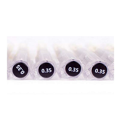 BEMLP Gel Ink Pen Extra Fine Point Pens Ballpoint Pen 0.35mm Black for Japanese Office School Stationery Supply 12 Pieces