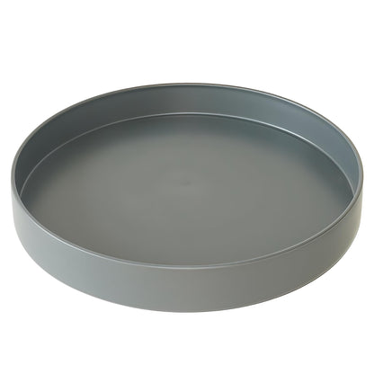 Afrine 1 Pack 12 inch Plant Saucer Drip Tray, Heavy Sturdy Plastic Planter Flower Pot Drainage Tray Plate Saucers for Indoor Outdoor Garden, Plant Water Drip Trays for pots Base (12", Gray)