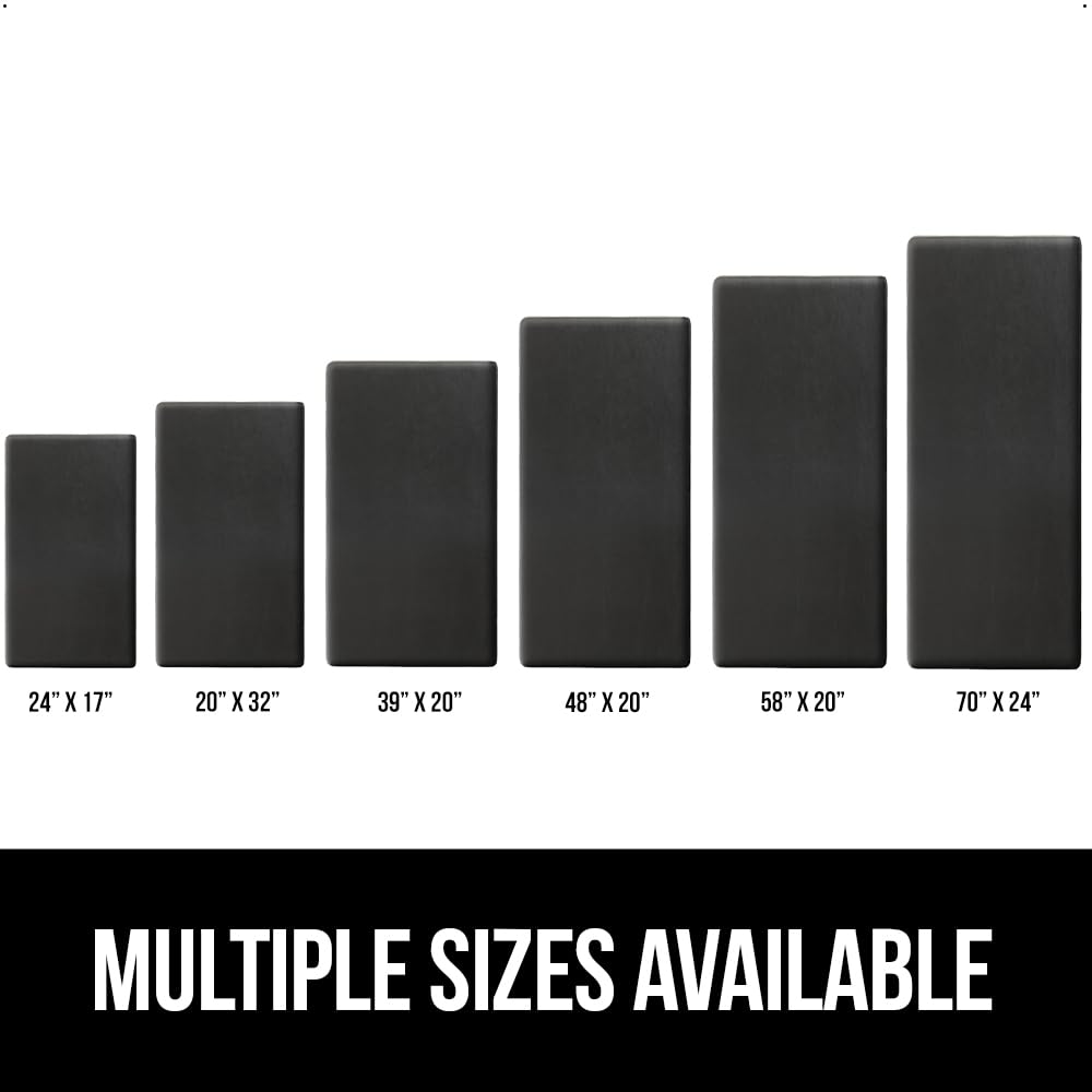GORILLA GRIP Comfortable Cushioned Kitchen Mats for Floor, Waterproof and Stain Resistant Soft Top, 3/4 Inch Thick Ergonomic Standing Desk Anti Fatigue Mat, Foam Supports Ankles and Feet, 17x24, Black