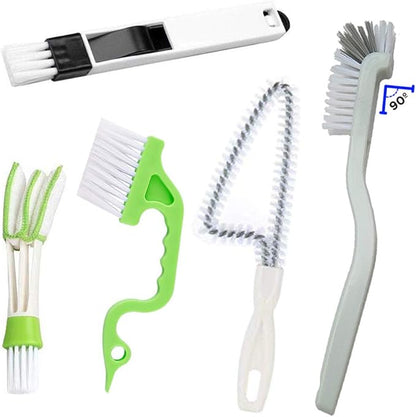Window Track and Grout Cleaning Brush Set, Tile Lines, Sink Corners, Small Gaps
