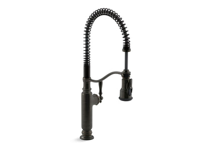 KOHLER Tournant Semi-Professional Pull-Down Kitchen Sink Faucet, Commercial Kitchen Faucet with Pull Down Sprayer, 77515-CP, Polished Chrome