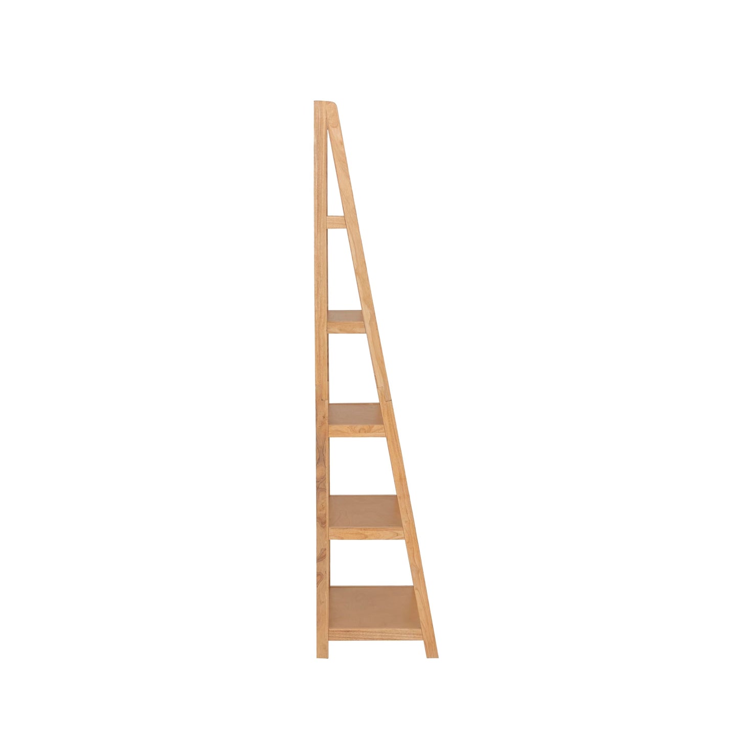Linon Melissa Natural Wooden Five Shelf Ladder Bookcase