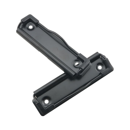 WELWIK 6PCS 2.8 Inch Long Black Polished Metal Clips with Rivets Mountable Clipboard Clamp Hardware Information/Documents/Menu Folder for Displaying Artwork