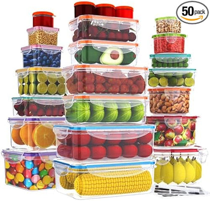 RockBerry 46 PCS Food Storage Containers