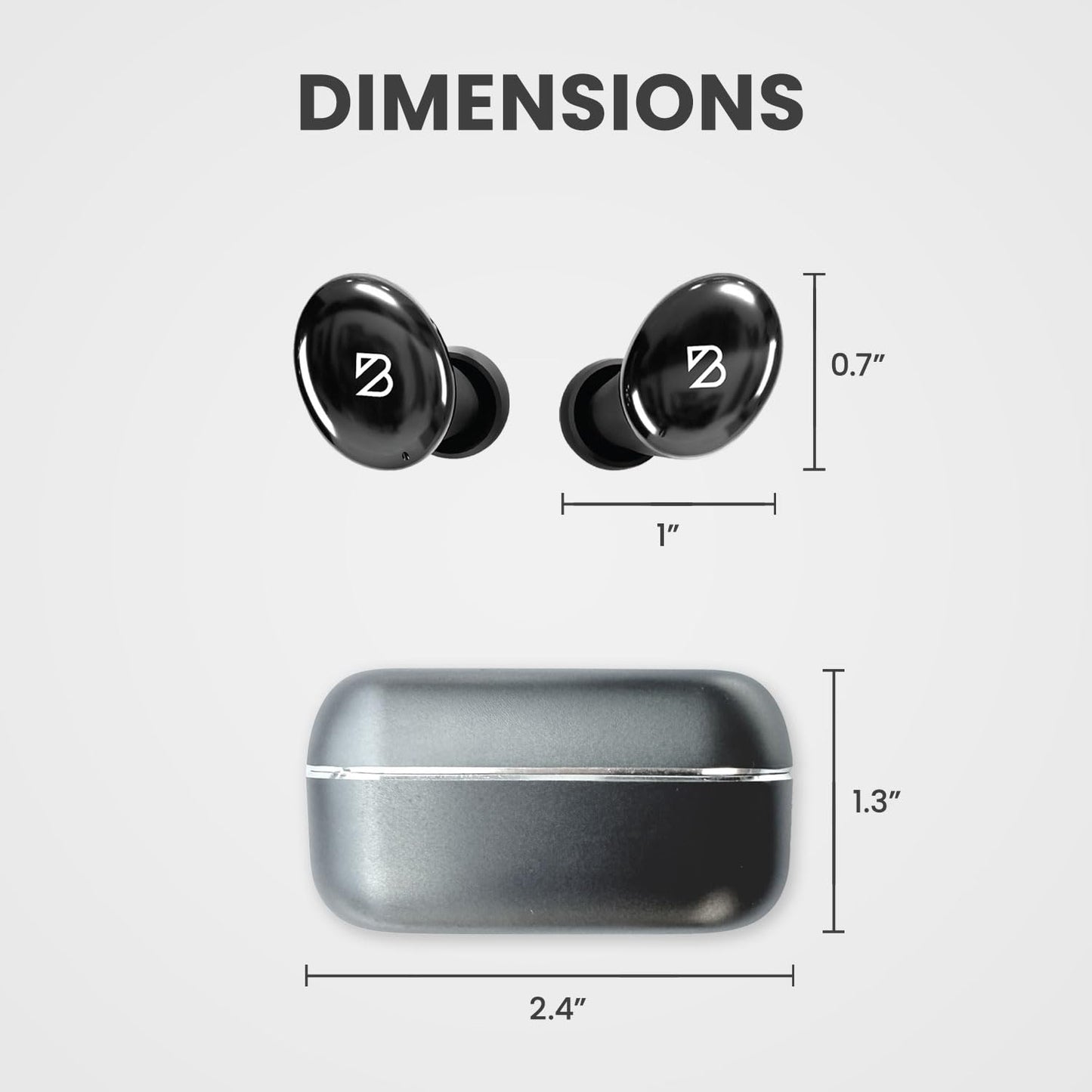Back Bay Audio Tempo 30 Wireless Earbuds for Small Ears - Award-Winning Sound, Sweatproof Bluetooth Earbuds, Comfortable Ear Buds for Women, Pink Earphones Small Ear Canals, Long Battery Headphones