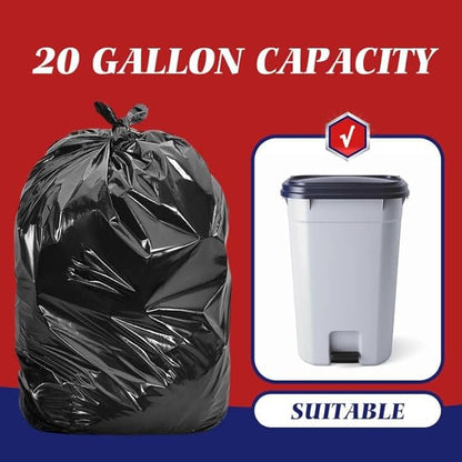 Teivio Trash Bags, 30-33 Gallon,