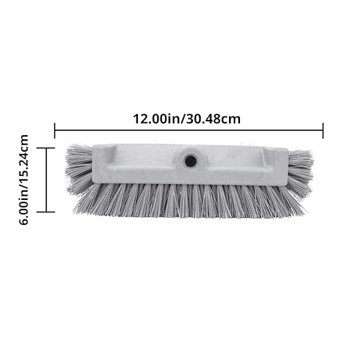 SPARTA 40422EC26 Floor Scrub Brush Head, Dual Surface Plastic Block