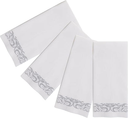 200 Disposable Hand Towels Soft and Absorbent Linen Feel Dinner Napkin Durable