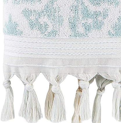 SKL Home Mirage Fringe 100% Turkish Cotton Hand Towel Set