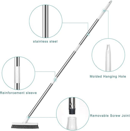 Affogato Floor Scrub Brush Bathroom Long Handle Bathtub Push Broom Shower Tile