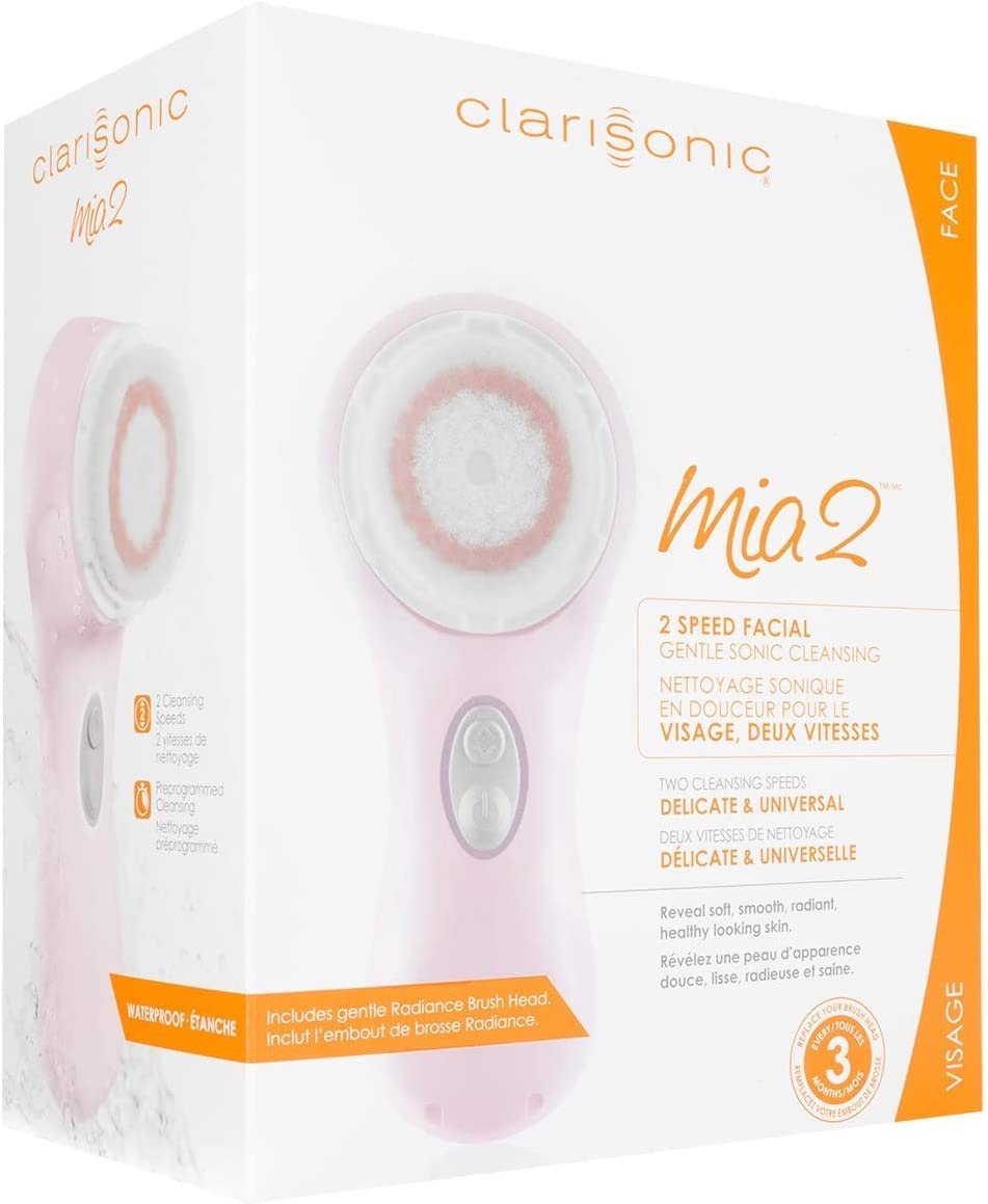 Clarisonic Mia 2, Sonic Facial Cleansing Brush System, White