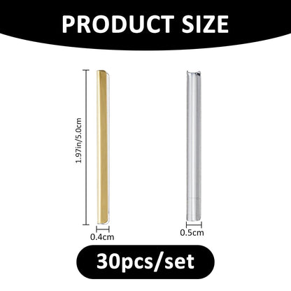 SUPERFINDINGS 30PCS Metal Book Corner Protector 430 Stainless Steel Notebook Edge Cover Scrapbooking Corner Protectors 50x5x4mm Golden Guard Edge Cover for Notebook Album Photo Frame, Slot: 4mm