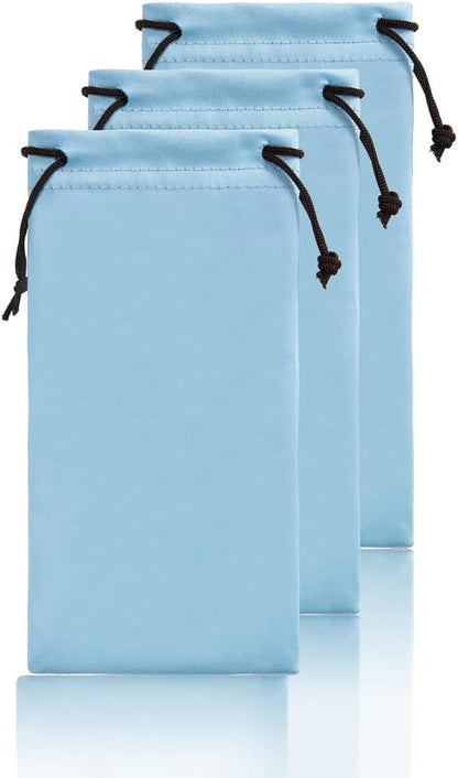TRIUMPH VISION Soft Eyeglass Pouch 3 Pack