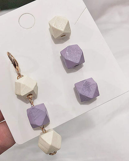 Penta Angel 100PCS 16mm/0.63" Unpainted Faceted Geometric Wood Beads Unfinished Natural Color Polygons Shape DIY Wooden Spacer Beads with 3.5mm Hole for Handmade Necklace(16mm)