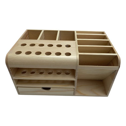 SUIDI Mutifunctional bamboo Wooden Storage Box Desktop Phone Repair Screwdriver Tweezers Holder Phone Parts Organizer Tool Organizer