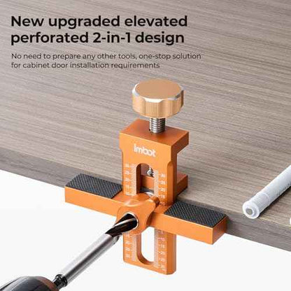 Imbot Cabinet Door Installation Positioner for quick and accurate setup£¬Easily Adjustable Aluminium Alloy Versatile Cabinet Door Positioning Tool for Installing Frameless or Face Frame Cabinet Doors