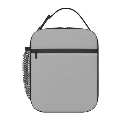 Lhdlnn Gray Lunch Bag Women Men Insulated Grey Lunch Box Reusable Large Cooler Tote Adults with Bottle Holder for Work Office Picnic