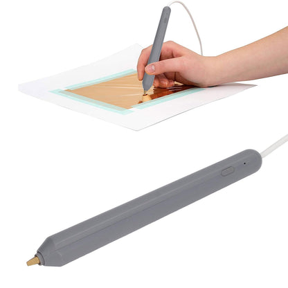 Garosa Hot Foil Pen USB Embossing Stamping Tool with 4 Interchangeable Tips Storage Box for Card Making Scrapbooking Craft Projects Drawing Art Supplies