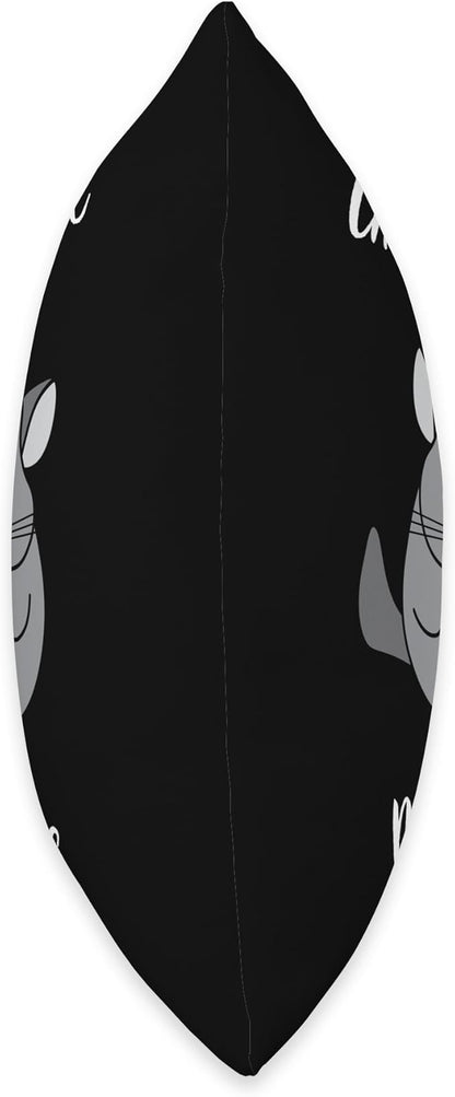 Funny Chinchillas Cage Toys Accessories Dust Bath Chinchilla Pet Love Never Fades Animal Lovers Chew Hay Crew Throw Pillow, 18x18, Multicolor